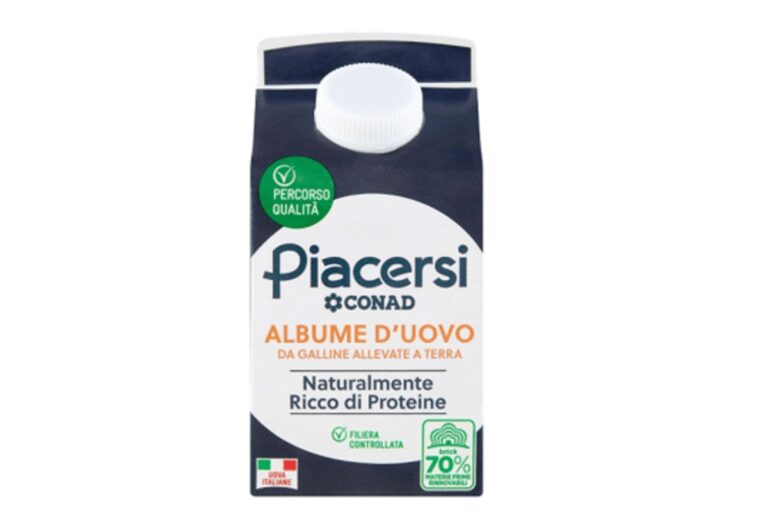Albume d’uovo richiamato dai supermercati Conad: “Rischio salmonella”